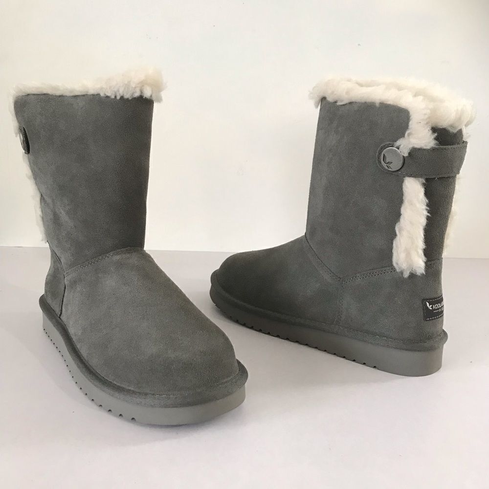 Koolaburra by UGG Jordina Suede Button Short Boots